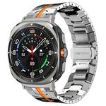 For Samsung Galaxy Watch8 / Watch8 Classic Butterfly Buckle Titanium Alloy Watch Band(Titanium Orange)