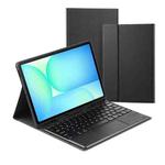 For Samsung Galaxy Tab S10 FE+ PSC-X620 Touchpad Bluetooth Keyboard Leather Tablet Case(Black)