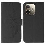 For OPPO A5 Pro 5G Global Feather Pattern Litchi Texture Leather Phone Case(Black)
