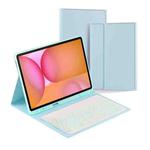 For Samsung Galaxy Tab S10 FE+ PSD-X620 Backlight Bluetooth Keyboard Leather Tablet Case(Sky Blue)
