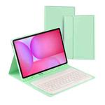 For Samsung Galaxy Tab S10 FE+ PS-X620 Basics Bluetooth Keyboard Leather Tablet Case(Green)