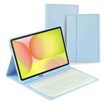 For Samsung Galaxy Tab S10 FE+ PS-X620 Basics Bluetooth Keyboard Leather Tablet Case(Sky Blue)