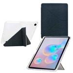 For Samsung Galaxy Tab A9+ Y-Fold Pyramid Texture Smart Leather Tablet Case(Green)