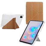 For Xiaomi Pad 7 / 7 Pro Y-Fold Pyramid Texture Smart Leather Tablet Case(Gold)