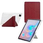 For Xiaomi Pad 7 / 7 Pro Y-Fold Pyramid Texture Smart Leather Tablet Case(Red)
