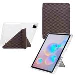 For Xiaomi Pad 7 / 7 Pro Y-Fold Pyramid Texture Smart Leather Tablet Case(Brown)