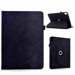 For iPad 2025 / 2022 Rotatable Building Blocks Embossed Smart Leather Tablet Case(Black)