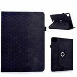 For iPad Air 11 2024 / 2025 Rotatable Building Blocks Embossed Smart Leather Tablet Case(Black)