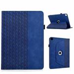 For Samsung Galaxy Tab S6 Lite 2024 Rotatable Building Blocks Embossed Smart Leather Tablet Case(Blue)