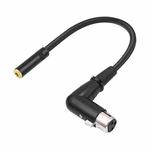 3.5mm Female to XLR Female Elbow Audio Converter Adapter Cable, Length:30cm(Black)