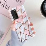 For Huawei P40 Pro / P40 Pro+ Plating Marble Pattern Soft TPU Protective Case(Irregular)