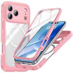 For iPhone 17 Pro Max Life Waterproof MagSafe Magnetic Rugged Phone Case(Pink)