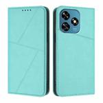 For Oukitel C51 Strong Magnetic Frosted Flip Leather Phone Case(Light Blue)