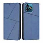 For Oukitel C53 Strong Magnetic Frosted Flip Leather Phone Case(Royal Blue)