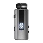 K92 Collar Clip Wireless Bluetooth Earphone(Grey)
