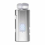 K92 Collar Clip Wireless Bluetooth Earphone(Silver)