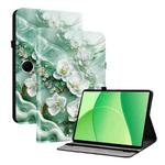 For OPPO Pad SE 11 inch Crystal Texture Colored Drawing Leather Tablet Case(Jade Flowers)