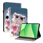 For OPPO Pad SE 11 inch Crystal Texture Colored Drawing Leather Tablet Case(Cartoon Tiger Cub)
