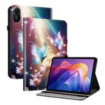 For Xiaomi Redmi Pad 2 11 inch Crystal Texture Colored Drawing Leather Tablet Case(Butterfly Love Flower)