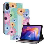 For Xiaomi Redmi Pad 2 11 inch Crystal Texture Colored Drawing Leather Tablet Case(Sunflowers)