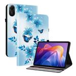 For Xiaomi Redmi Pad 2 11 inch Crystal Texture Colored Drawing Leather Tablet Case(Blue Butterflies)