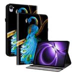 For Xiaomi Redmi K Pad 8.8 inch Crystal Texture Colored Drawing Leather Tablet Case(Peacock)