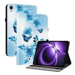 For Xiaomi Redmi K Pad 8.8 inch Crystal Texture Colored Drawing Leather Tablet Case(Blue Butterflies)