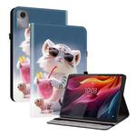 For Lenovo Idea Tab 11 / Xiaoxin Pad 2025 Crystal Texture Colored Drawing Leather Tablet Case(Cartoon Tiger Cub)