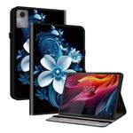 For Lenovo Idea Tab 11 / Xiaoxin Pad 2025 Crystal Texture Colored Drawing Leather Tablet Case(Black Orchid)
