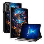 For Lenovo Legion Y700 Gen 4 Crystal Texture Colored Drawing Leather Tablet Case(Little Lantern Flowers)