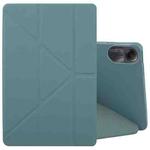 For Xiaomi Redmi Pad 2 Deformation Silicone Leather Tablet Case(Deep Green)