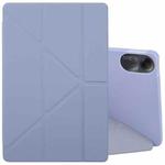 For Xiaomi Redmi Pad 2 Deformation Silicone Leather Tablet Case(Lavender)