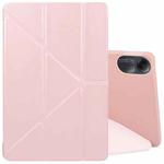 For Xiaomi Redmi Pad 2 Deformation Silicone Leather Tablet Case(Rose Gold)