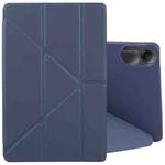 For Xiaomi Redmi Pad 2 Deformation Silicone Leather Tablet Case(Dark Blue)