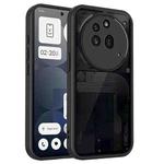 For Nothing Phone 3a Pro Skin Feel Frosted PC+TPU Shockproof Phone Case(Transparent Black)