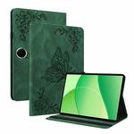 For OPPO Pad SE 11 inch Butterfly Flower Embossed Leather Tablet Case(Green)