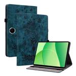 For OPPO Pad SE 11 inch Butterfly Rose Embossed Leather Tablet Case(Dark Blue)
