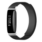 For Fitbit Inspire 2 / Ace 3 xDfind Litchi Texture Magnetic Silicone Watch Band(Black)