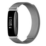 For Fitbit Inspire 2 / Ace 3 xDfind Litchi Texture Magnetic Silicone Watch Band(Grey)