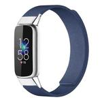 For Fitbit Luxe / Special Edition xDfind Litchi Texture Magnetic Silicone Watch Band(Midnight Blue)