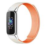For Fitbit Luxe / Special Edition xDfind Litchi Texture Magnetic Silicone Watch Band(Starlight Orange)