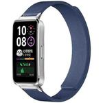 For Huawei Band 10 / 9 / 8 xDfind Litchi Texture Magnetic Silicone Watch Band(Midnight Blue)