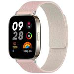 For Redmi Watch 3 xDfind Litchi Texture Magnetic Silicone Watch Band(Pink Sstarlight)
