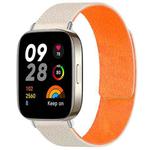 For Redmi Watch 3 xDfind Litchi Texture Magnetic Silicone Watch Band(Starlight Orange)