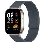 For Redmi Watch 3 xDfind Litchi Texture Magnetic Silicone Watch Band(Grey)