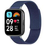 For Redmi Watch 3 Active/Watch 3 Lite xDfind Litchi Texture Magnetic Silicone Watch Band(Midnight Blue)