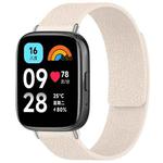 For Redmi Watch 3 Active/Watch 3 Lite xDfind Litchi Texture Magnetic Silicone Watch Band(Starlight)