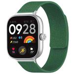 For Xiaomi Smart Band 9 Pro/8 Pro/Redmi Watch 5/4 xDfind Litchi Texture Magnetic Silicone Watch Band(Dark Green)