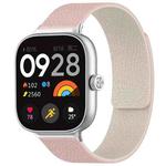 For Xiaomi Smart Band 9 Pro/8 Pro/Redmi Watch 5/4 xDfind Litchi Texture Magnetic Silicone Watch Band(Pink Sstarlight)