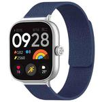 For Xiaomi Smart Band 9 Pro/8 Pro/Redmi Watch 5/4 xDfind Litchi Texture Magnetic Silicone Watch Band(Midnight Blue)
